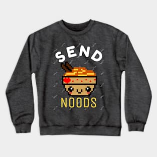 Send Noods Japanese Ramen Noodle Bowl Crewneck Sweatshirt